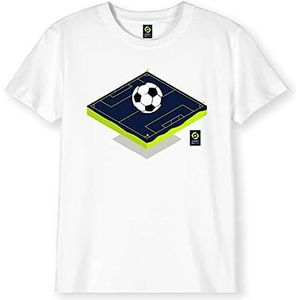 LIGUE 1 UBER EATS Uniseks T-shirt voor kinderen, Wit, 12 Jaar