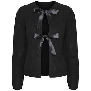 PIECES - PCRILLY - Gebreid Vest - Zwart