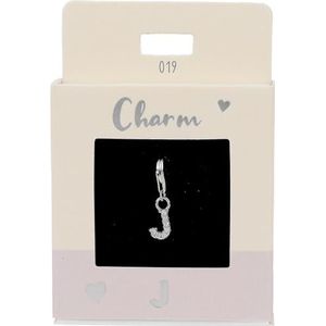 Depesche 11785-019 Bedels Express yourself - hanger voor kettingen en armbanden, letter J, verzilverd, als klein geschenk