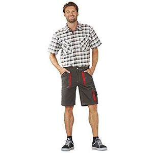 Planam shorts Basalt, maat XL, antraciet/rood/meerkleurig, 2840056 X-Large olijf/rood