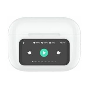 DCU TECNOLOGIC Draadloze Bluetooth-hoofdtelefoon 5.4, touchscreen, afspeel- en equalizermodi, 30 uur batterijduur, kleur: wit