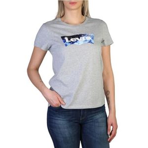 Levi's dames t-shirt The Perfect Tee, SSNL BW GALAXY FILL STARSTRUCK HEATHER GREY, XXS