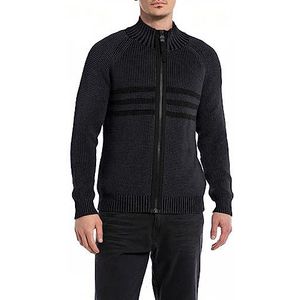 Replay Herenvest, regular fit, 970 Dark Navy, M