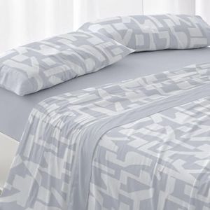 Burrito Blanco Beddengoedset, bed 180 cm (+ beschikbare maten), design 141, kleur staalblauw (180 x 190/200 cm)