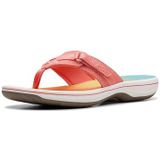 Clarks - Breeze Seabreeze - Teenslippers - Meerkleurig - Synthetisch Materiaal