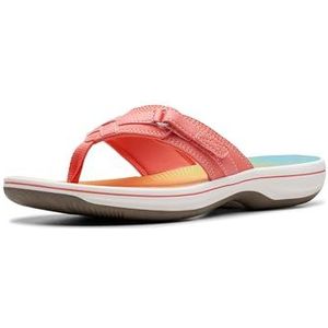 Clarks - Breeze Seabreeze - Teenslippers - Meerkleurig - Synthetisch Materiaal