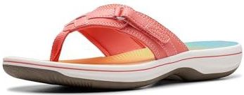 Clarks - Breeze Seabreeze - Teenslippers - Meerkleurig - Synthetisch Materiaal