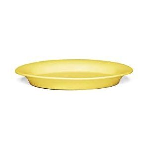 Kähler, Ursula Oval Plate 18X13 Yellow (13094), Schotel, Veelkleurig, Unisex Volwassene