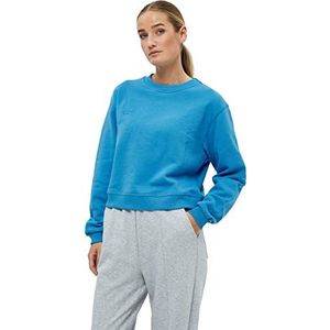 Beyond Now Frankie GOTS bijgesneden sweatshirt | blauwe sweatshirts voor vrouwen VK | lente trui voor dames | maat L