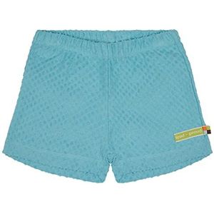 loud + proud Unisex kinderen van badstof met stippen, GOTS-gecertificeerde shorts, cyaan, 98/104, cyaan