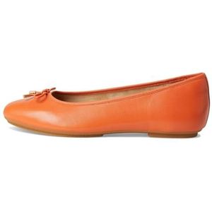 Fitflop DELICATO Bow zacht lederen ballerina's voor dames, satsuma, 9 UK, Satsuma, 9 UK Narrow