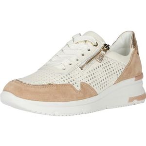 ARA Neapel Sneakers voor dames, zandkleurig, shell, platina, 40 EU, Zand Shell Platina, 40 EU