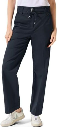 Cecil - Style Neele - Geweven Broek - Universal Blue - High Waist