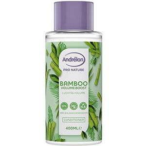 Andrélon Pro Nature Bamboo Volume Boost Haarconditioner, hydrateert futloos haar en geeft luchtig volume met een natuurlijke glans - 400 ml
