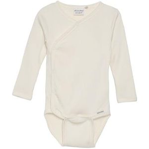 MINYMO Unisex baby body wrap met lange mouwen en in rib