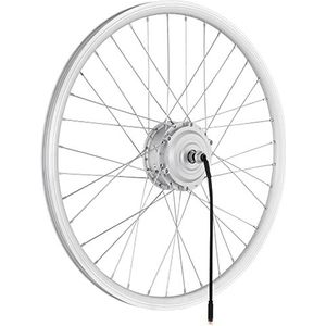 windmeile | E-Bike Naafmotor Voorwiel, Gespaakt, Zilver, 26', 36V/250W, E-Bike, Elektrische Fiets, Elektrische Fiets