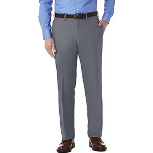 Kenneth Cole REACTION Men's Stretch Modern-Fit Flat-Front Pant, Dark Grey, 30x30