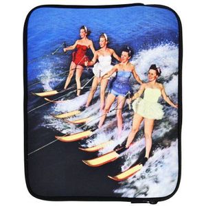 ICOVERI Tablethoes van neopreen, zachte tas met ritssluiting, binnenkant, iPad Mini 6, iPad Mini 5/4/3/2/1. Compatibel met 8-9 inch tablet Surf Girls