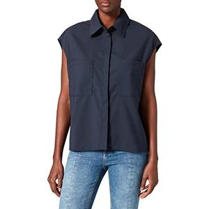 JACK & JONES Dames Jjxx Jxhattie Wool Sl Shirt Noos Blouse, navy blazer, XS