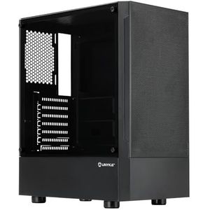 UNYKAch ATX Aero C35 behuizing met getint gehard glas zijpaneel met 2 USB 3.0-poorten, 1 USB 2.0, voor de installatie van grafische kaarten tot 315 mm en CPU-koellichaam tot 160 mm