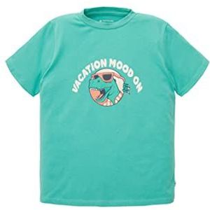 TOM TAILOR T-shirt voor jongens en kinderen met dinosaurus-print, 16945 - Light Fern Green, 92 cm