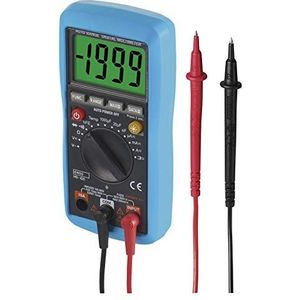 Emos EM420B M0420 Digitale meetpunten, reductie en sonde, AC/DC spanningstester, volttester, multimeter met geheugen en batterijen, blauw