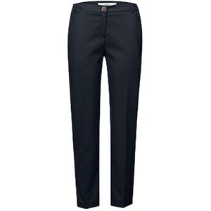 Style Maron S Style Maron Wool Touch broek in ontspannen silhouet, marineblauw
