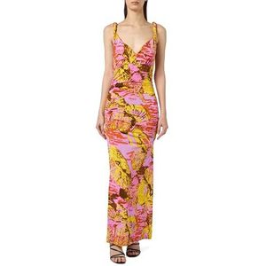 Pinko ACHEI Jurk Jersey Chemical Sea, Nh6_multi. roze/geel, S