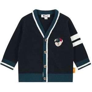 Steiff Gebreid vest EU maat 68 Steiff navy, kinderjack met knoopsluiting voor gemakkelijk aantrekken, warm en comfortabel vest, wasmachinebestendig, Steiff Navy, 68