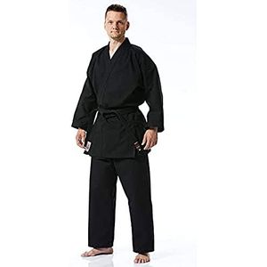 Tokaido Unisex - Bujin Kuro Karatepak voor volwassenen, zwart, 170