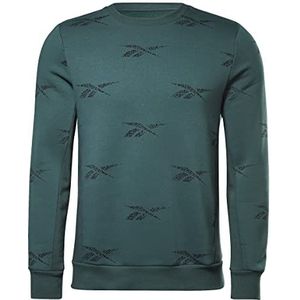 Reebok Heren Identity All Over Print Crew Sweatshirt