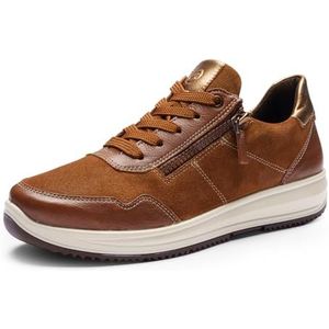 ara Osaka 3.0 sneakers voor dames, cognac, moeren, whisky, 38 EU breed, cognac nuts whisky, 38 EU Breed