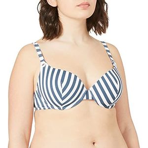 Skiny Damesbeha met cups, surf girl-bikini, midnight stripes, 70A