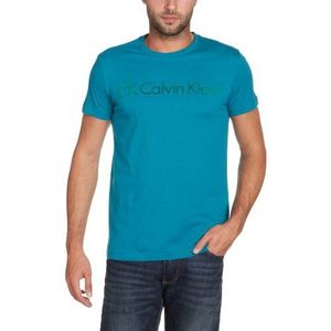 Calvin Klein ck heren t-shirt slim fit KMP93AJLN00, turquoise (847), 48
