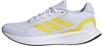 adidas - RUNFALCON 5 - Hardloopschoenen - Cloud White/Yellow/Core Black