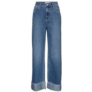 Vero Moda - Vmkathy Hr Wide Fold Up Jeans Gu3217 - Dames - Jeans