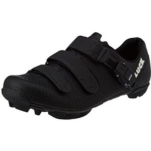 LUCK Mountainbike-schoenen met koolstofzool en op de millimeter nauwkeurige sluiting. (45 EU, zwart)