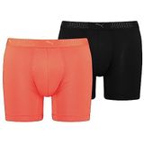 PUMA Sport Long Boxers voor heren, microvezel, verpakking van 2 stuks