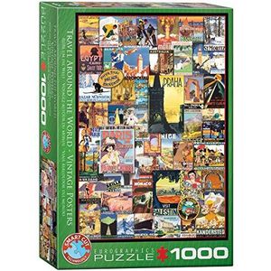 Reis rond de wereld 1000-delige puzzel