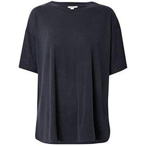 ESPRIT T-shirt met Lenzing™ Ecovero, zwart, XS