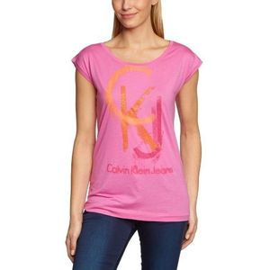 Calvin Klein Jeans T-shirt voor dames, roze (4F6), 42