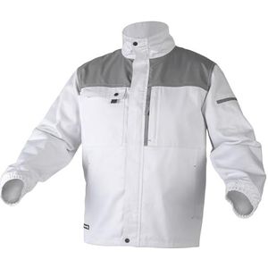 HÖGERT TECHNIK Salm Veiligheidsjas voor schilders, ambachtslieden, installateurs, wit, 2XL, 5 zakken, reflecterend, katoen en polyester, wit, XXL