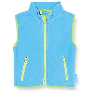 Playshoes Uniseks fleece vest voor kinderen, kleurrijk afgezet vest, Aquabau 23, 128 cm