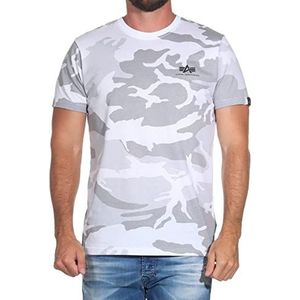 Alpha Industries Backprint T Camo T-shirt voor heren White Camo