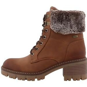 Tom Tailor - Workerboots - Cognac - Plateau-Enkellaars met Blokhak