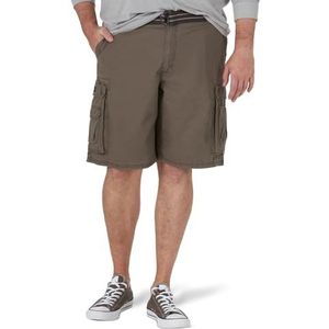 Lee Men's Big and Tall New Belted Wyoming Cargo Short, Vapor, 44