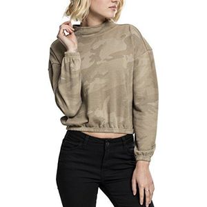 Urban Classics Dames pullover dames Camo Turtleneck Crew