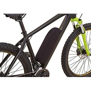 Prophete E-bike accubeschermhoes, afdekking voor Blaupunkt downtube, van neopreen materiaal, ter bescherming tegen water en vuil, kleur zwart