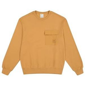 Champion Legacy C-Tech (220406) - Soft Compact Polyfleece Pocket Crewneck Sweatshirt, Tabak (TBO), XS Heren FW24, Tabak (Tbo), XS