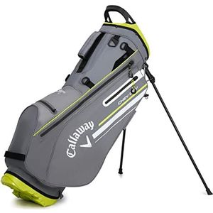 Callaway Golf Chev Dry Waterproof Stand Bag (2023 versie), Charocal/Flo. Geel